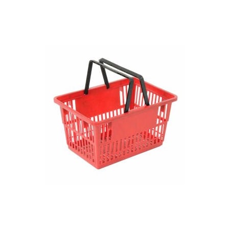 Good L Good L  Large Shopping Basket with Plastic Handle 33 Liter 1938L x 1314W x 10H Red, PK12 LARGE-RED